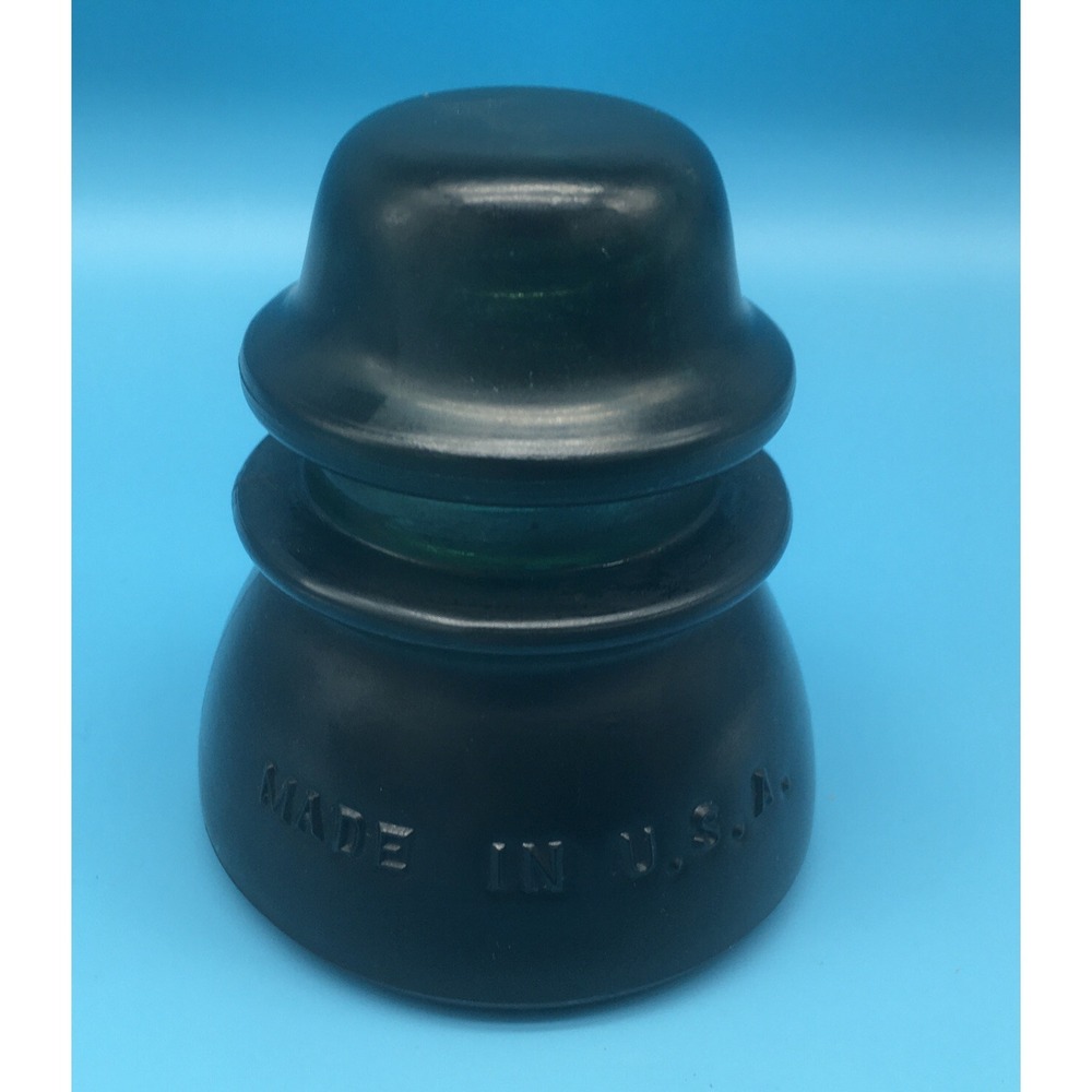 Antique Vintage Hemingray 42 Green Insulator Electrical 117 - Picture 3 of 6